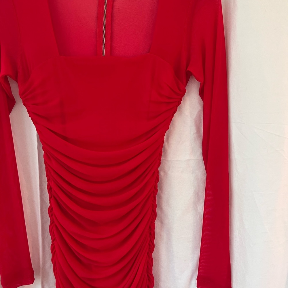 Bardot red dress